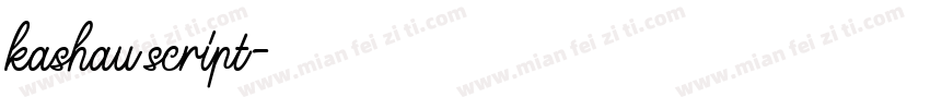 kashau script字体转换